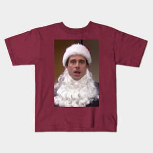 Michael Scott as Santa Claus Kids T-Shirt